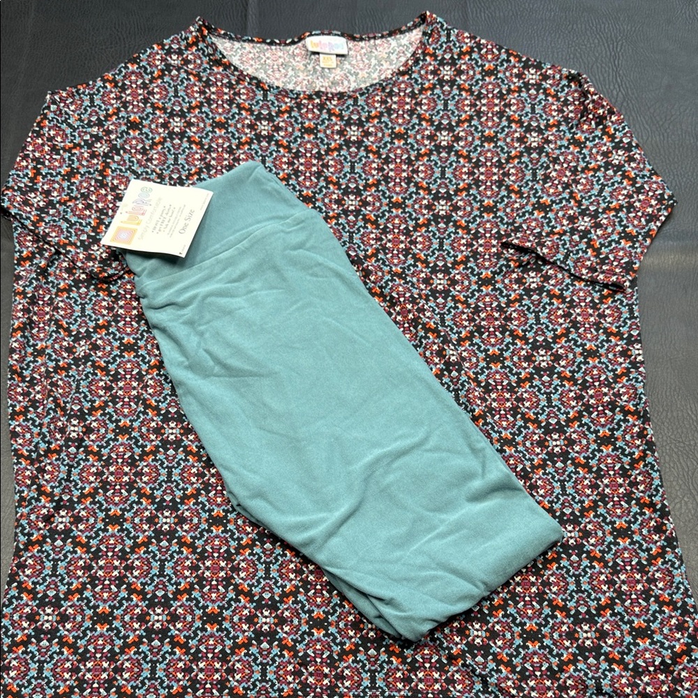 XXS Lularoe Irma and Solid Lularoe leggings set